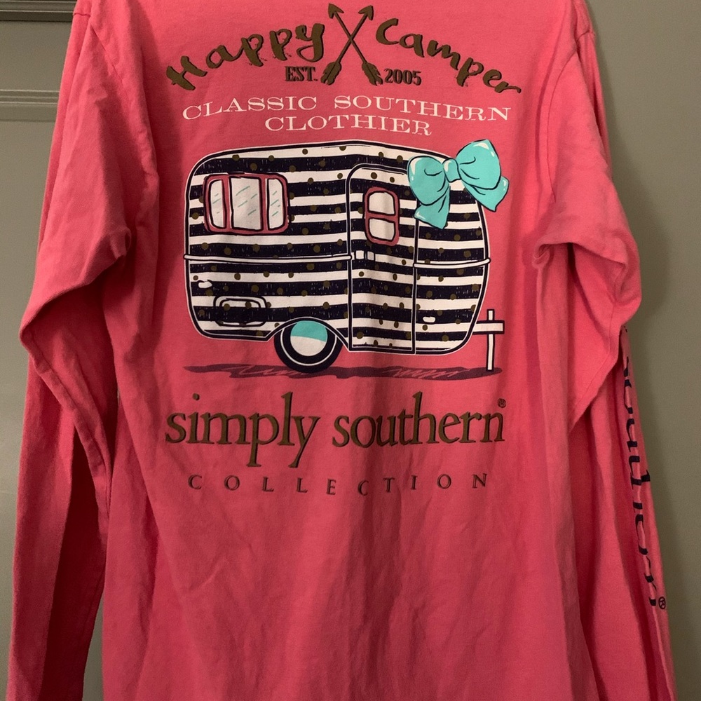 Simply Southern Happy Camper Long Sleeve Shirt